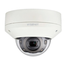 Hanwha Vision XNV-6080R Cámara mini-domo IP 2Mpx, óptica motorizada 2.8-12mm, IR 50m con ICR, WDR 150dB, H.265, 2 ranuras SD, IP