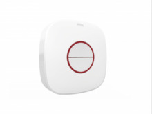 HIKAXPRO DS-PDEB2-EG2-WE Pulsador emergencia vía radio bidireccional de doble botón compatible con AX PRO HUB. Grado 2