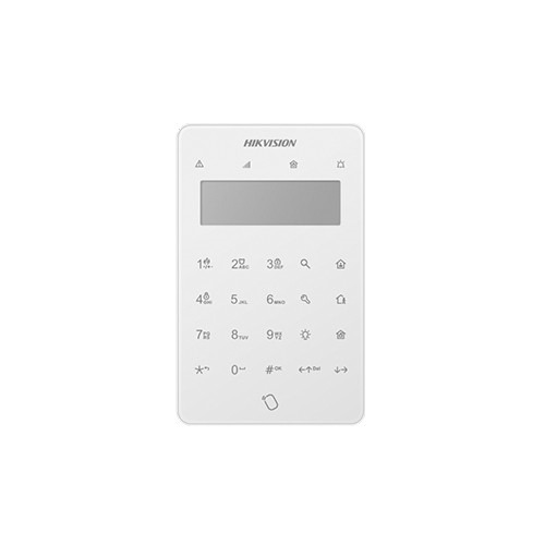 HIKAXPRO DS-PK501LTM-HWE Teclado LCD compatible con panel AX Hybrid Pro. Incluye lector de proximidad, receptor VR para mandos,