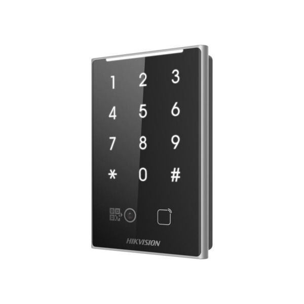 HIKVISION ACCESS CONTROL DS-K1109DKB-QR Lector de Tarjetas Proximidad EM - Códigos QR - Teclado Contraseña Comunicación RS485 Wi (1)