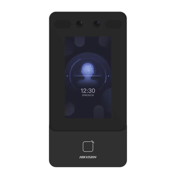 HIKVISION ACCESS CONTROL DS-K1T342EWX Terminal acceso reconocimiento facial LCD táctil 4.3" Lente gran angular 2MP lector tarjet