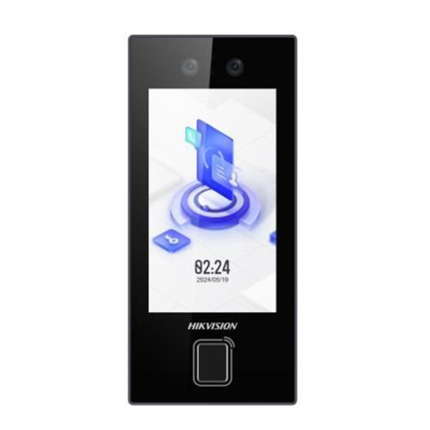 Comprar HIKVISION ACCESS CONTROL DS-K1T344MBFWX-E1/Europe BV Terminal de Control de acceso y presencia autónomo biométrico Facial, huella, tarjeta MF, QR y PIN