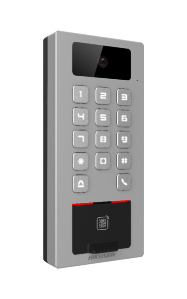 HIKVISION ACCESS CONTROL DS-K1T502DBFWX-C Terminal 2en1 Autónomo Exterior Hik-Connect Cámara 2MP Lector huella Acceso tarjeta/te (1)