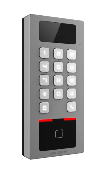 HIKVISION ACCESS CONTROL DS-K1T502DBWX-C Terminal 2en1 Autónomo Exterior. Cámara 2MP. Control Acceso tarjeta/teclado y Videoport (1)