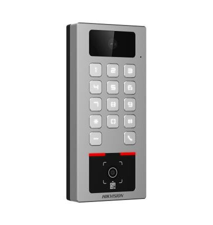HIKVISION ACCESS CONTROL DS-K1T502DBWX-CQR Terminal 2en1 Autónomo Exterior. Cámara 2MP. Control Acceso tarjeta/teclado/QR y Vide (2)