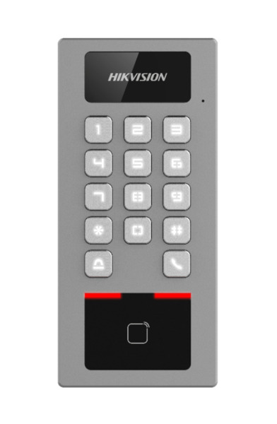 HIKVISION ACCESS CONTROL DS-K1T502DBWX Terminal 2en1 Autónomo Exterior APP Hik-Connect. Control Acceso tarjeta/teclado Audioport
