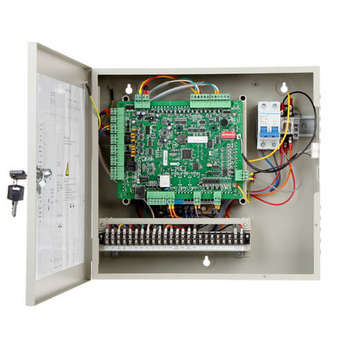 HIKVISION ACCESS CONTROL DS-K2601T Controladora de 1 puerta Hikvision con caja y fuente de alimentación (Wiegand y RS-485)