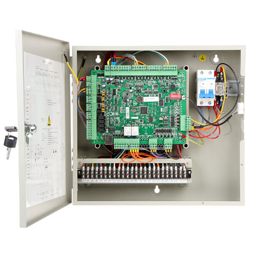 HIKVISION ACCESS CONTROL DS-K2602T Controladora de 2 puertas Hikvision con caja y fuente de alimentación (Wiegand y RS-485)