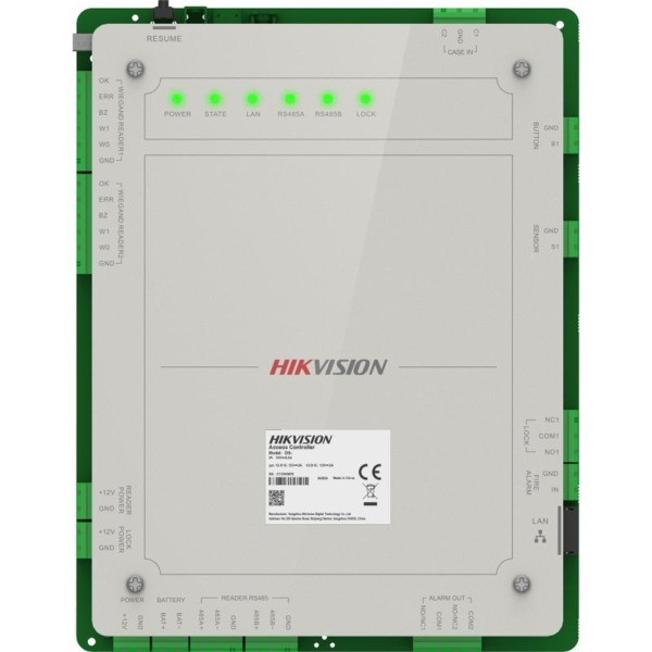HIKVISION ACCESS CONTROL DS-K2621X(P) Controladora acceso multi-identificación facial, huella, tarjeta, QR o PIN. 1 puerta