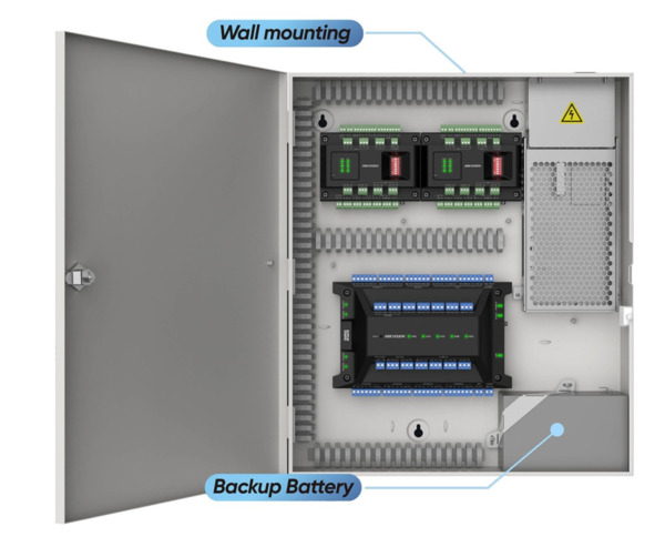 HIKVISION ACCESS CONTROL DS-K2702WX-E1 Controladora de accesos para 2 puertas WIFI PoE Con caja y fuente (3)