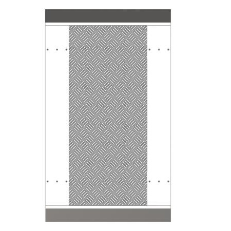 HIKVISION ACCESS CONTROL DS-K3B601-BASE650-S Base para tornos ancho carril 650mm