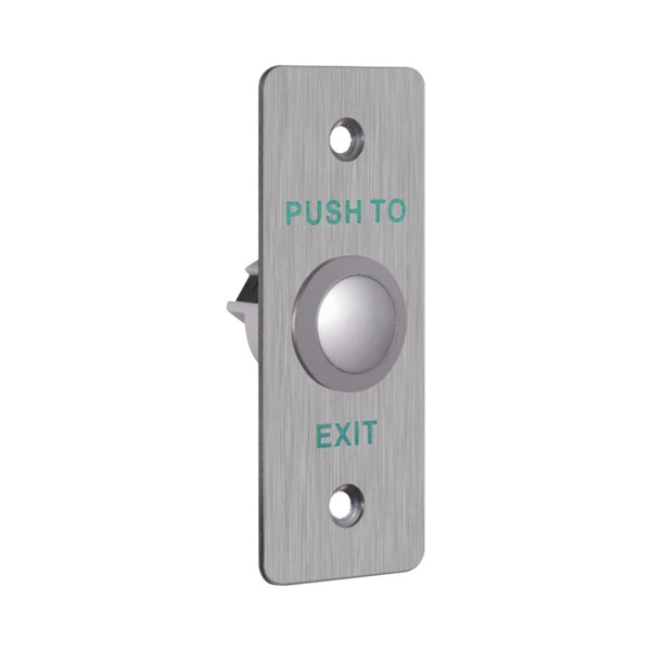 HIKVISION ACCESS CONTROL DS-K7P02 Pulsador de salida y emergencia metálico en panel de aleación de aluminio (1)