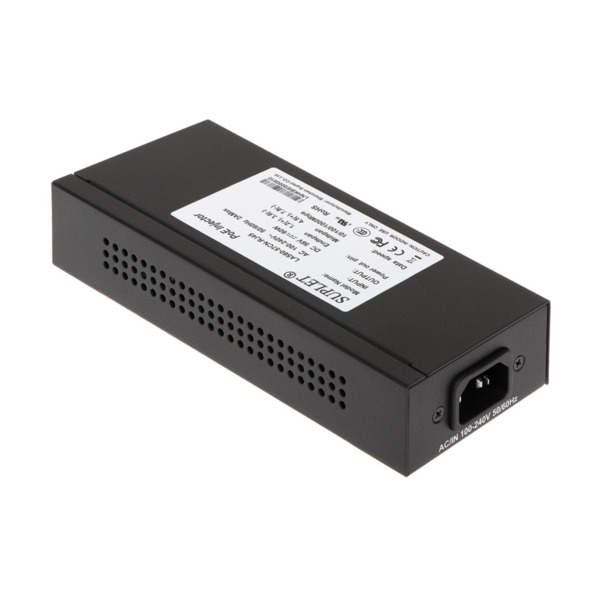 HIKVISION ACCESSORIES POE,LAS60-57CN-RJ45,60W Fuente alimentación Inyector PoE Midspan 60W (1)
