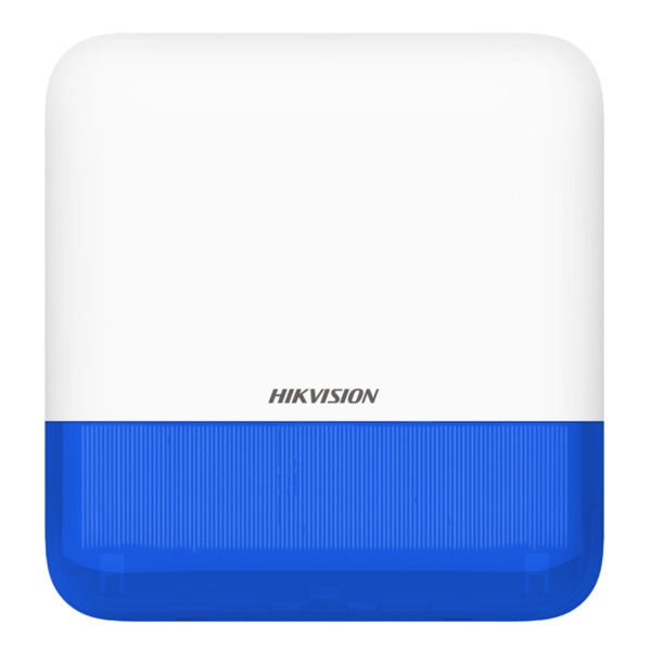 HIKVISION ALARMS DS-PS1-E-WE (Blue Indicator) Sirena inalámbrica de exterior compatible 868 Mhz Hikvision AXPRO Indicador Azul