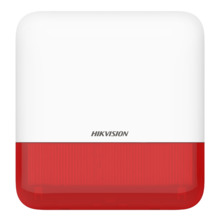 HIKVISION ALARMS DS-PS1-E-WE (Red Indicator) Sirena inalámbrica de exterior compatible 868 Mhz Hikvision AXPRO Indicador Rojo