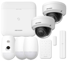HIKVISION ALARMS Kit AXPPRO96-2CAM Kit AXPRO 868MHz 96 zonas Hikvision Panel + Teclado + PIR CAM + 2 Detectores + Contacto + 2 D