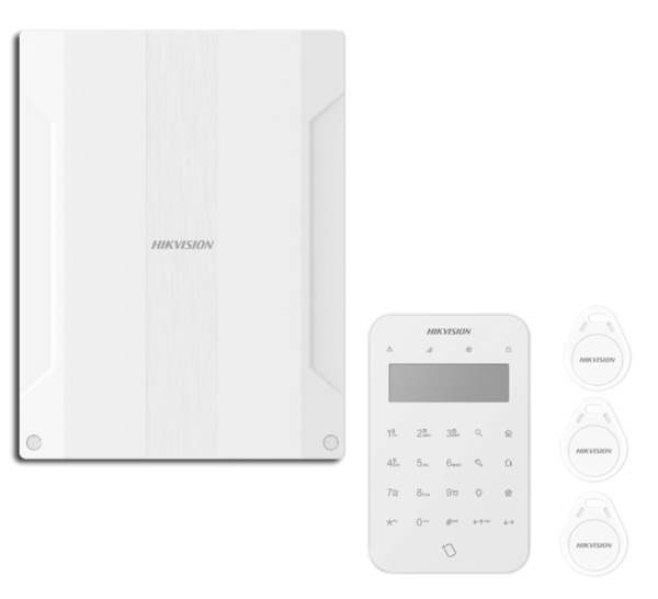 HIKVISION ALARMS KIT AXPRO-ULTRASMART Kit Panel AX PRO Ultra Híbrido 96 zonas + Teclado inalámbrico Táctil pantalla LCD Grado 2