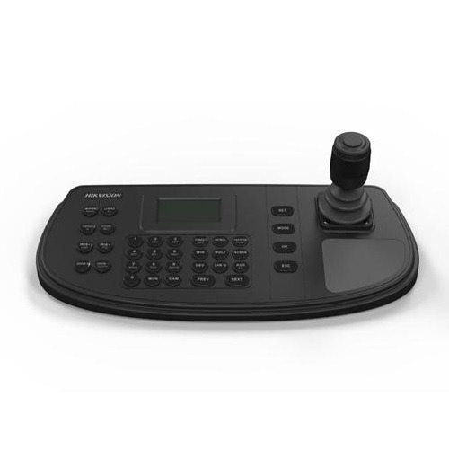 HIKVISION BASIC DS-1200KI Teclado IP con joystick de 3 ejes, para control de DVR/NVRs y domos motorizados HIKVISION, pantalla LC