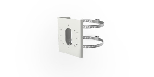 HIKVISION BASIC DS-1275ZJ-S-SUS Accesorio de poste de acero inoxidable. Diámetro ajustable: 62-127mm. Dimensiones: 131,6 × 44,3
