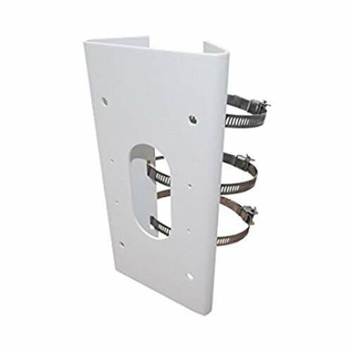 HIKVISION BASIC DS-1475ZJ-SUS Accesorio de poste de acero inoxidable. Color Blanco. Dimensiones: 250 × 127 × 46 mm
