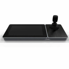 HIKVISION BASIC DS-1600KI(B) Teclado IP WiFi con joystick de 3 ejes, para control de DVR/NVRs y domos HIKVISION, pantalla LCD de