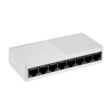 HIKVISION BASIC DS-3E0508D-O Switch de 8 puertos de cobre 10/100/1000. L2. Sin gestión. SOHO. Carcasa metálica sin ventilador. F