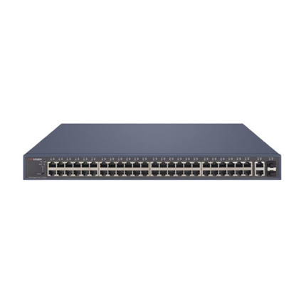 Comprar HIKVISION BASIC DS-3E1552P-SI Switch PoE de 48 puertos de cobre 10/100/1000 + 2 puertos cobre Gigabit + 2 SFP, PoE 470W.