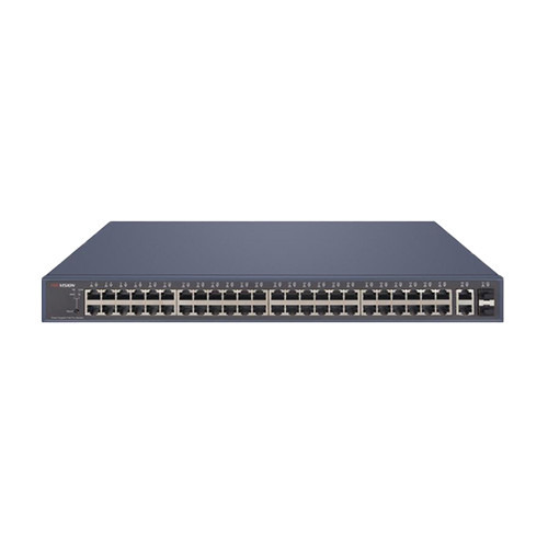 HIKVISION BASIC DS-3E1552P-SI Switch PoE de 48 puertos de cobre 10/100/1000 + 2 puertos cobre Gigabit + 2 SFP, PoE 470W.