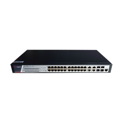 Comprar DS-3E2528P Switch PoE de 24 puertos de cobre 10/100/1000 (24 puertos PoE+) + 4 combo 1000. PoE 370W máx. L2. Gestionable.