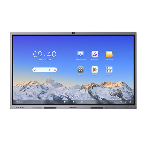HIKVISION BASIC DS-D5C75RB-B Pantalla interactiva DLED 75" 4K, Android 13.0, 3 x HDMI In, 1 x HDMI Out, 3 x USB, cámara 8Mpx, Bl