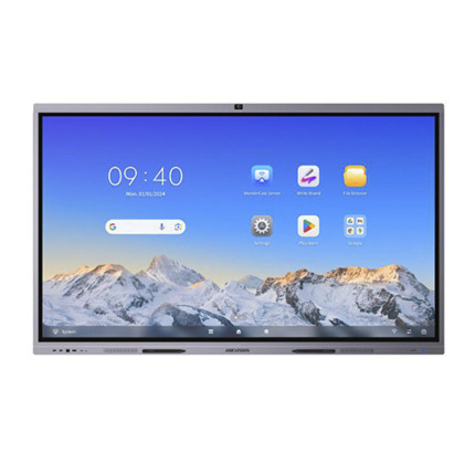 Comprar HIKVISION BASIC DS-D5C86RB-B Pantalla interactiva DLED 86" 4K, Android 13.0, 3 x HDMI In, 1 x HDMI Out, 3 x USB, cámara 8Mpx, Bluetooth, micrófono, 2 x 20W altavoces, 220Vdc.