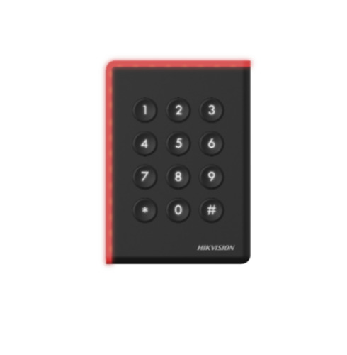 HIKVISION BASIC DS-K1108AEK Teclado con lector EM 125KHz IP 65, comunica vía RS485 o Wiegand (26/34)