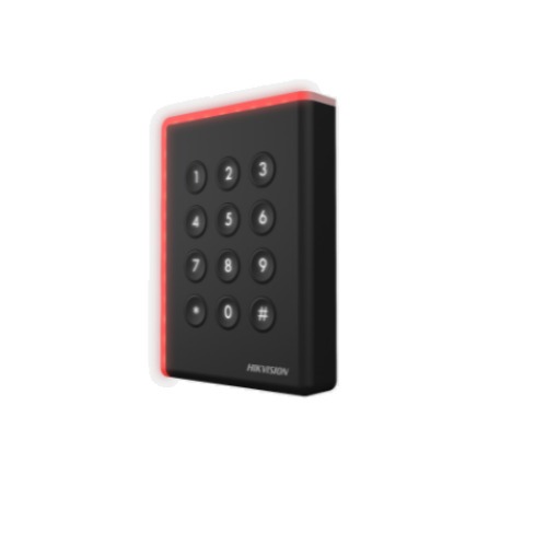 HIKVISION BASIC DS-K1108AMK Teclado con lector Mifare IP 65, comunica vía RS485 o Wiegand (26/34)