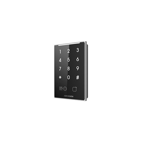 HIKVISION BASIC DS-K1109DKB-QR Teclado con lectura de proximidad Mifare/Desfire, código QR y bluetooth, protección de exterior I