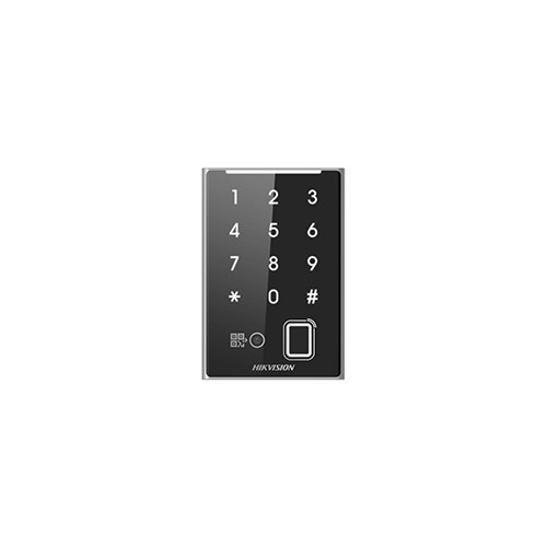 HIKVISION BASIC DS-K1109DKFB-QR Teclado con lectura de proximidad Mifare/Desfire, código QR, bluetooth y huella, protección de e