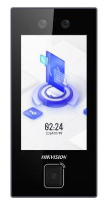 Comprar DS-K1T344MBWX-QRE1 Terminal autónomo biométrico facial, Mifare, Bluetooth y QR, para control de accesos y presencia, WiFi, 3.000 caras, pantalla 4,3“, IP65, 12Vcc, PoE.