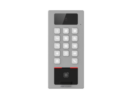 Comprar DS-K1T502DBFWX-C Terminal autónomo biométrico para exterior, con función de videoportero, Wifi, antivandálico IP65 & IK09 lectura de Huella,  Mifare o PIN. Con Cámara.