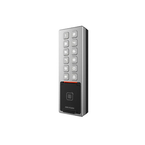 HIKVISION BASIC DS-K1T805EBFWX Terminal autónomo para exterior, antivandálico IP65 & IK08 con lectura proximidad EM, huella, pin