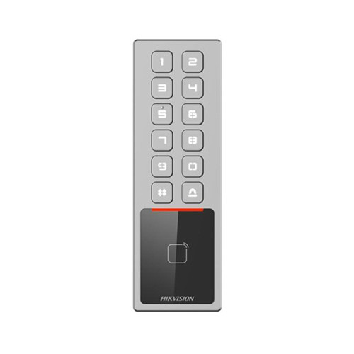 HIKVISION BASIC DS-K1T805MBWX Terminal autónomo para exterior, antivandálico IP65 & IK08 con lectura proximidad Mifare, bluetoot