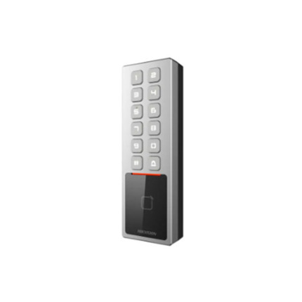 Comprar DS-K1T805MX Terminal autónomo para exterior, antivandálico IP65 & IK08 con lectura proximidad Mifare y PIN.