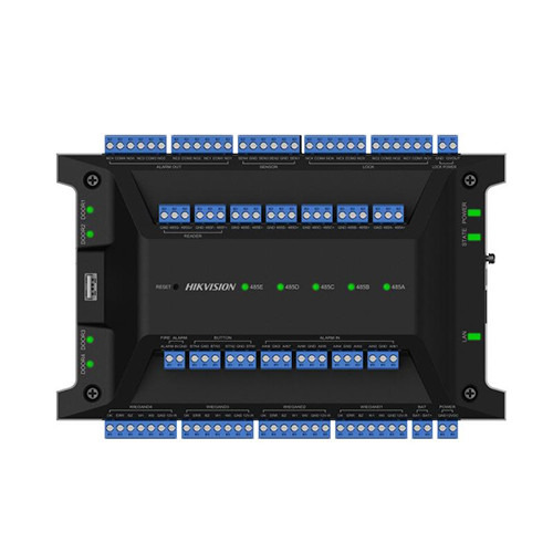 HIKVISION BASIC DS-K2704X-P Controladora Ultra para 4, solo electrónica. Ampliable a 128 puertas. TCP/IP, RS485, 8 lectores RS48