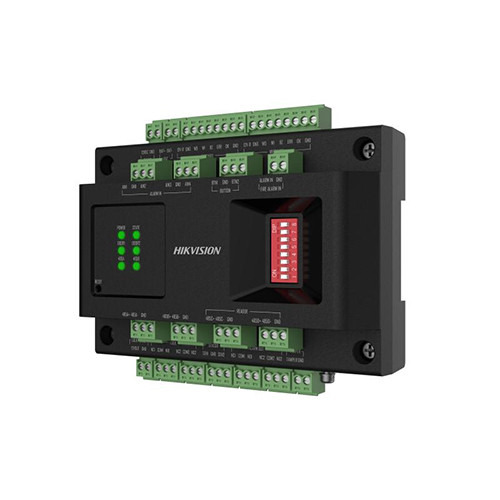 HIKVISION BASIC DS-K2M002X Módulo de expansión de 2 puertas para controladoras Ultra vía RS-485, Soporta 4 lectores RS485 (OSDP)