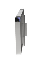 HIKVISION BASIC DS-K3B530X-L-D Pasillo motorizado tipo barrera Swing, con controladora y lectora Mifare-Desfire integrada, lado
