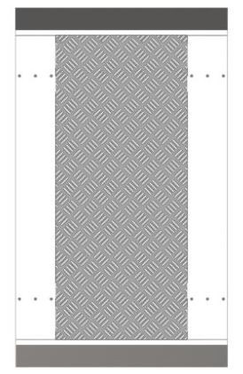 Comprar DS-K3G501-BASE550-R Base de instalacion simple para DS-K3G501X con ancho de 780mm, con agujeros de instalacion derecha.