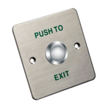 HIKVISION BASIC DS-K7P01 Pulsador de salida metálico para embutir.