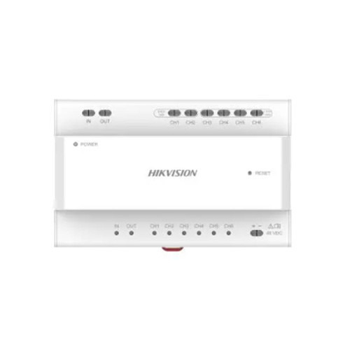 HIKVISION BASIC DS-KAD7060EY Distribuidor principal para sistemas de 2 hilos de nueva generación, instalación en carril DIN. (al