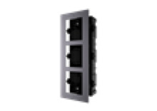 HIKVISION BASIC DS-KD-ACF3 Marco de empotrar de 3 módulos para videoporteros modulables Hikvision