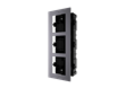 Comprar DS-KD-ACF3 Marco de empotrar de 3 módulos para videoporteros modulables Hikvision