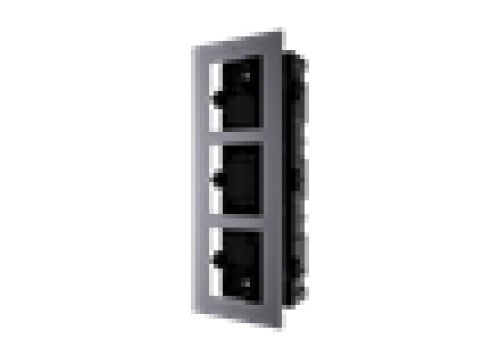 HIKVISION BASIC DS-KD-ACF3 Marco de empotrar de 3 módulos para videoporteros modulables Hikvision