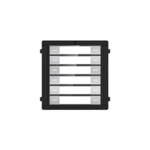 HIKVISION BASIC DS-KD-K12-S Módulo de 12 botones de acero inoxidable para videoporteros IP modulables de Hikvision, IP65.